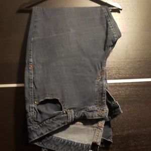 Medium wash, boot cut jeans